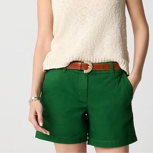 NWT J Crew 5" classic chino short Fern  Canyon Women’s‎ Sz 2